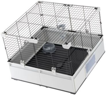 Ferplast Modulair 1 - Konijnenkooi - 74x72x56 cm - Grijs/Zwart