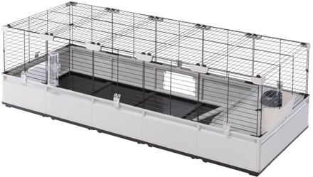 Ferplast Modulair 4 - Konijnenkooi - 179x72x56 cm - Grijs/Zwart