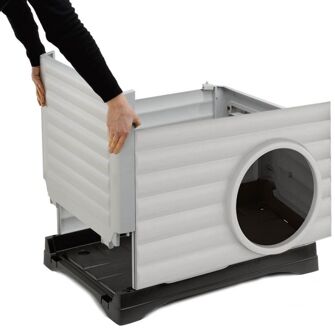 Ferplast Petvilla 50 - Hondenhok - Wit/Grijs