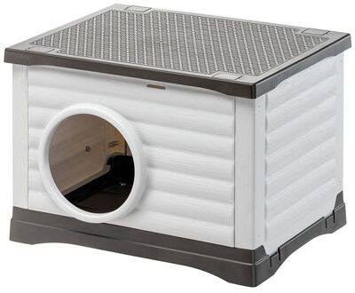 Ferplast Petvilla 60 - Hondenhok - Wit/Grijs