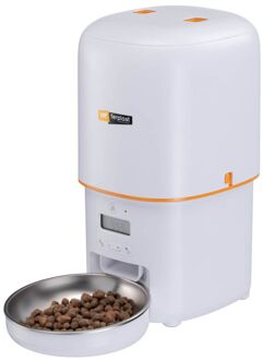 Ferplast Risto pet - Automatische kattenvoerbak - 14,5x31x31,5 cm - Wit/Oranje
