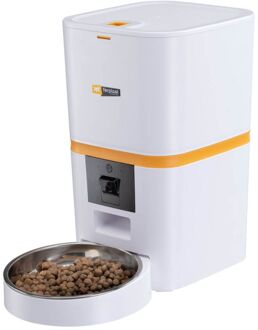 Ferplast Risto pet Smart - Automatische kattenvoerbak - 19x35x32,5 cm - Wit/Oranje