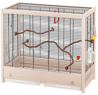 Ferplast vogelkooi Giulietta-5 hout 69 x 34,5 x 58 cm bruin