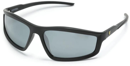Ferrari Zwarte zonnebril met accessoires Ferrari , Black , Heren - 64 MM