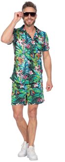 Festival Outfit Hawaii Tropical Heren Groen