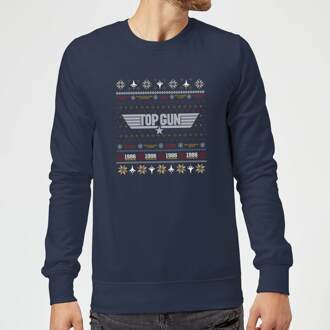 Festive Flight Christmas Jumper - Navy - 5XL Blauw