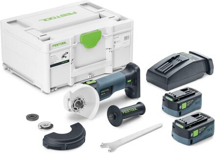 Festool AGC 18-125 5,0 EBI-Plus Accu haakse slijper | Inclusief krachtige accu - 578368