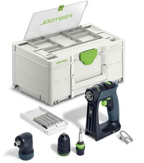 Festool CXS 18-Basic-Set - Accu-schroefboormachine | zonder accu's en lader in Systainer - 577333