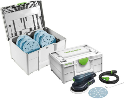 Festool ETS EC 150/5 EQ-SYS GR Excenterschuurmachine SYS-STF D150 GR-Set in Systainer - 578272