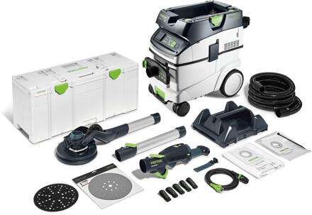 Festool PLANEX LHS 2 225 EQI/CTM 36-Set Langnek-schuurmachine- en stofzuigerset | Krachtig en efficiënt - 578425
