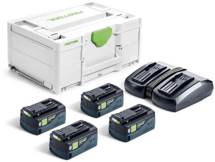 Festool SYS 18V 4xHP5,0/TCL6DUO Energie-set - 578681