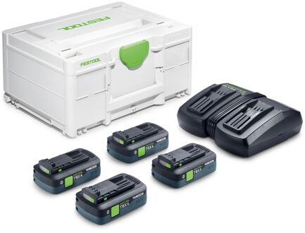 Festool SYS 18V 4xTBX4/TCL6DUO Energie-set - 578823