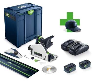 Festool TSC 55 KEBI-Plus XL-FS Accu Invalcirkelzaagmachine + 1400mm Geleiderail | 100Y Limited Edition - 578229