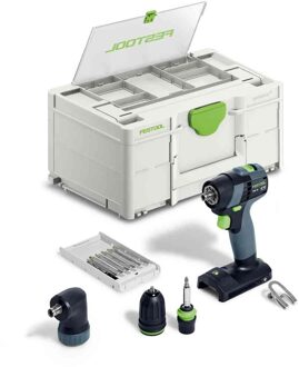 Festool TXS 18-Basic-Set - Accu-schroefboormachine | zonder accu's en lader in Systainer - 577335