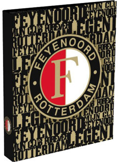 Feyenoord A4 ringband zwart/goud, 23-rings