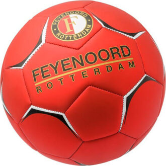 Feyenoord Bal feyenoord leer groot rood metallic