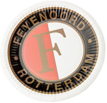 Feyenoord Bordjes 23 Cm: 10 Stuks