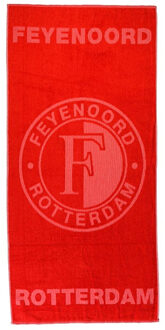 Feyenoord Handdoek rood luxe: 50x100 cm