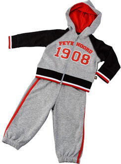Feyenoord joggingpak baby boys 2015/16 grijs/zwart, maat 68