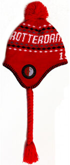 Feyenoord muts flap rood-wit-zwart