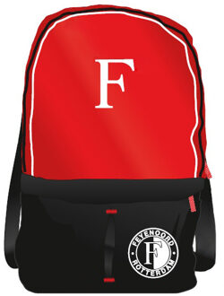 Feyenoord Rugzak - UnisexKinderen en volwassenen - rood/zwart/wit