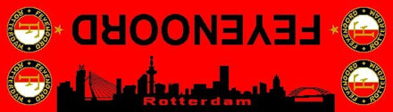 Feyenoord sjaal skyline rood