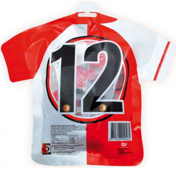 Feyenoord snoepshirt met drop en gums, 225 g