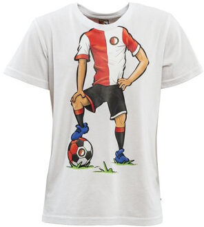 Feyenoord T-shirt feyenoord wit playerbody maat 152
