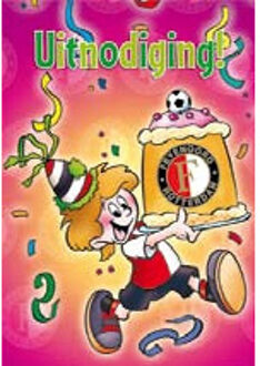 Feyenoord uitnodigingen, 6 stuks