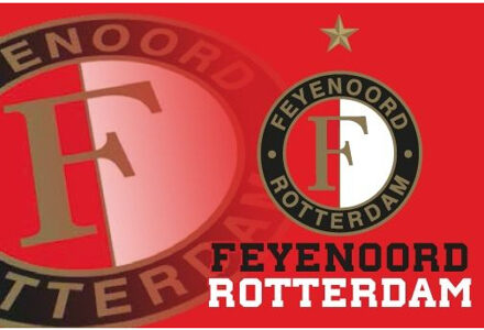 Feyenoord vlag logo ster rood 15-16, 150 x 200 cm