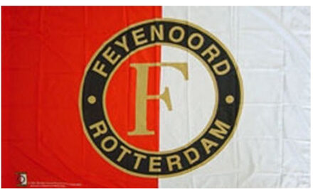 Feyenoord vlag thuis rood-wit, 150 x 200 cm