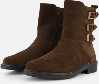 Feyn Enkellaarsjes bruin Suede - 36,37,38,39,40,41,42