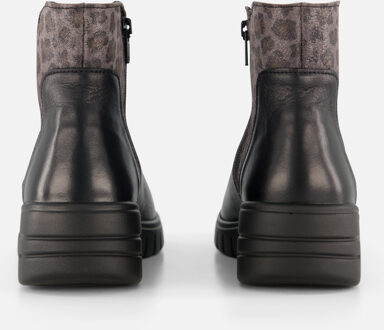 Feyn Enkellaarsjes zwart Leer - 36,37,38,39,40,41,42,43