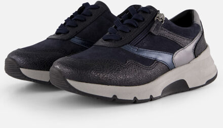 Feyn Jasmin Sneakers blauw Suede - 36,37,38,39,40,41,42