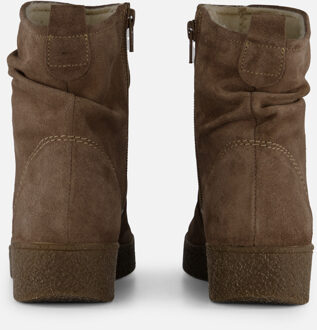 Feyn Marina Enkellaarsjes taupe Suede - 36,37,38,39