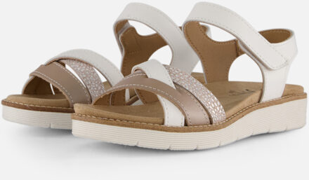 Feyn Nora03 Sandalen wit Leer - 36,37,38,39,40,41,42
