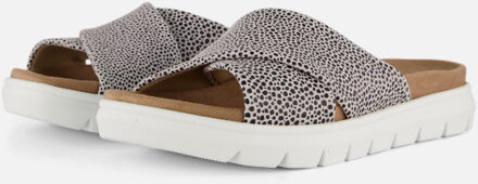 Feyn Slippers wit Leer - 36,37,38,39,40,41,42