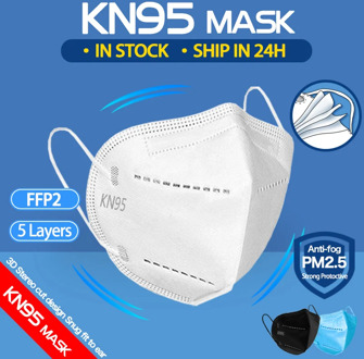 FFP2 Mask KN95 Mouth Face Masks Filter Dustproof Anti-fog Respirator Breathable 5-Layer Protection Mascarillas kn95 Mask