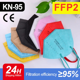 ffp2kn95 Mask Disposable Protective Mouth Masks With Filter Anti Dust PM2.5 Respirator Mask For Face Mondkapje Mascarilla Masken