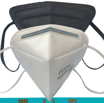 FFP2Mask 6-Layer Black KN95 Mask FFP2 Face Protective (5-Layer White) Mascherina ffpp2 Masque fpp2 Mascarillas ffp2reutilizable