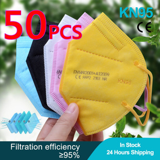 FFP2mask KN95 Mascarillas Certificadas Mask FFP2 Mondkapjes Mascarilla FFP2 KN95 Masks 5 Layer Face Mask FPP2 CE 50 Mascarillas