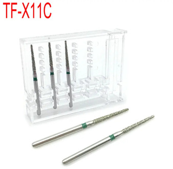 FG 1.6M Dental Diamond Burs Drill for Teeth Whitening Polishing High Speed Handpiece Dental Burs TF-X11C
