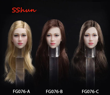 FG076 Fire Girl Toys 1/12 Scale Female Anna Head Sculpt Model For Action Figure PH TBL Body DIY Accessories