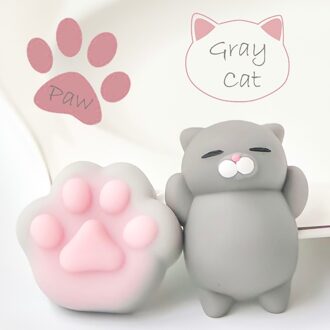 FGHGF 2 STKS Squishy speelgoed Squishy Kawaii Squeeze speelgoed unny Speelgoed best Mini Squishy speelgoed grijs kat leuke Y1852403