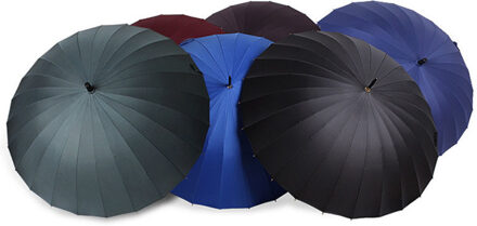 FGHGF Bloemen Patroon 24 k Magic Long-handvat Paraplu Extra Grote Maat Oversized Winddicht Grote Vrouwen Mannen Paraguas rood