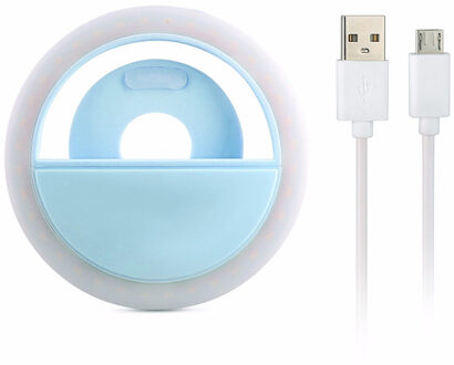 FGHGF Flash 36LED Fotografische Verlichting Dimbare Camera Foto/Studio/Video Fotografie Selfie Ring Licht voor iphone7 Samsung Blauw