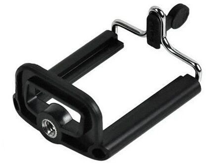 Fghgf Zwarte Telefoon Houder Statief Voor Telefoon Statief Met 1/4 Inch Moer Schroef Gat Selfie Stok Telefoon Clip Accessoires