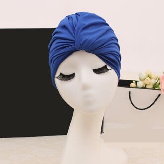 FGHGF Zwemmen Zwembad Badmuts Hoed voor Vrouwen Baden Cap Lange Haren Oor Bescherming Grote Gratis grootte Blauw