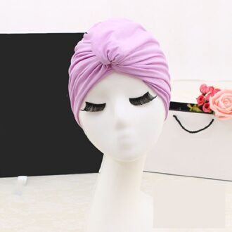 FGHGF Zwemmen Zwembad Badmuts Hoed voor Vrouwen Baden Cap Lange Haren Oor Bescherming Grote Gratis grootte paars