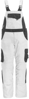 FHB ECKHARD Tuinbroek [130630] (Twill) Wit/Antraciet - NL:58 BE:52